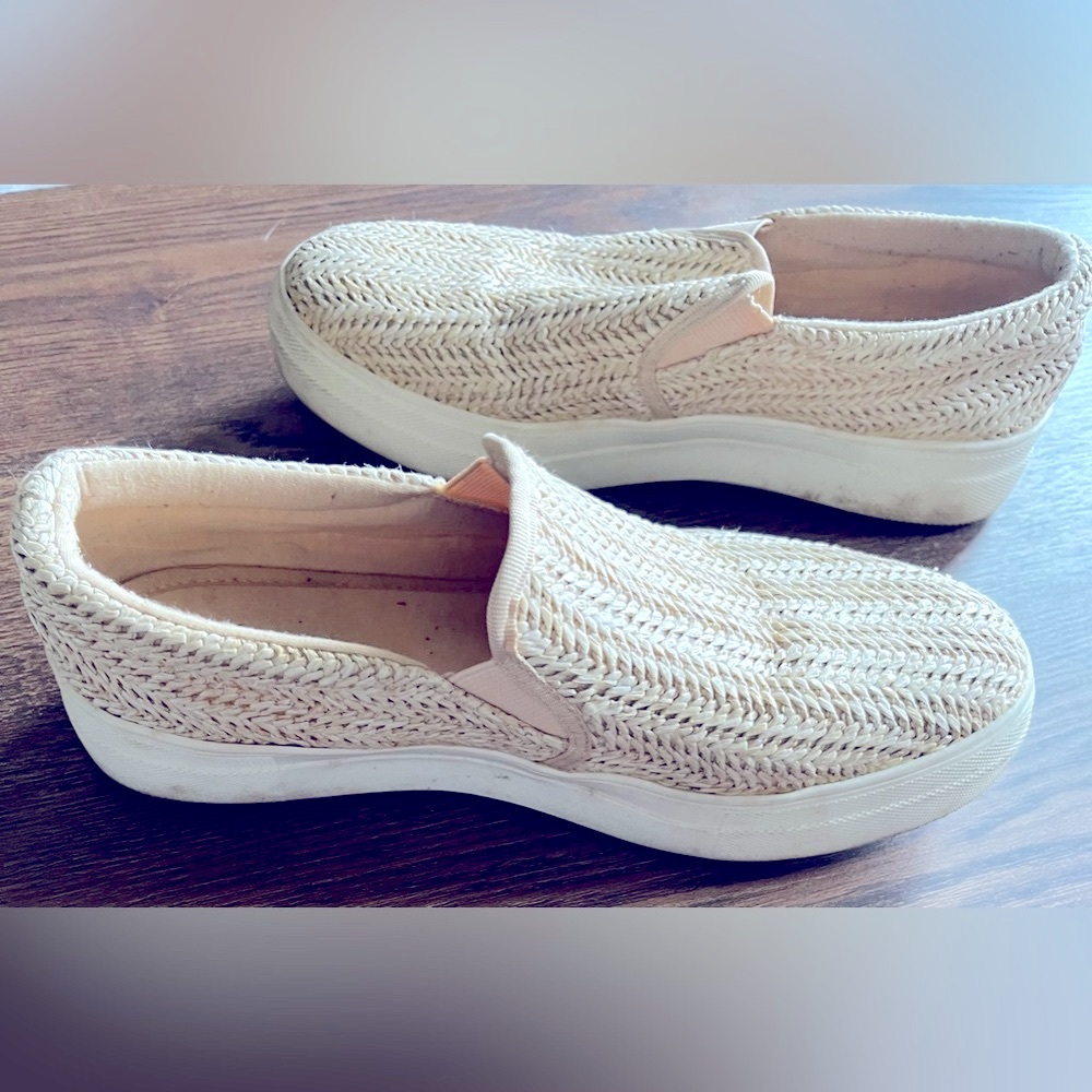 Rosie Daze Soda Raffia Espadrilles Sneakers Size 9